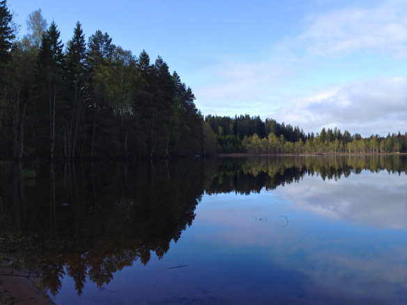 Lake Stråken where we camped.